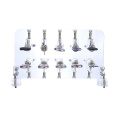 Transparent Practice Mortise Cylinder Locks Display Stand for Locksmith Training